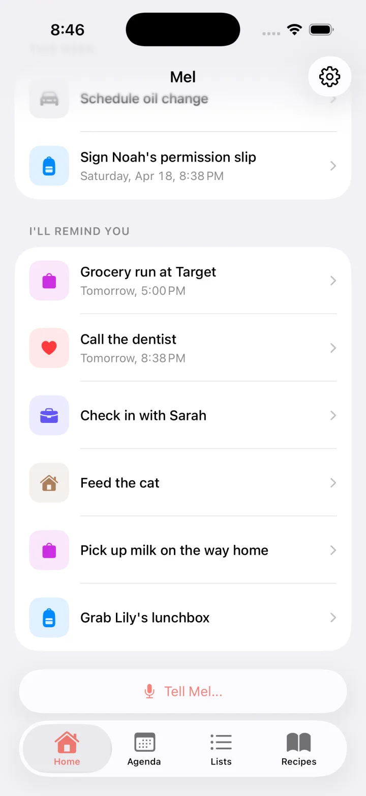 Smart Reminders screenshot
